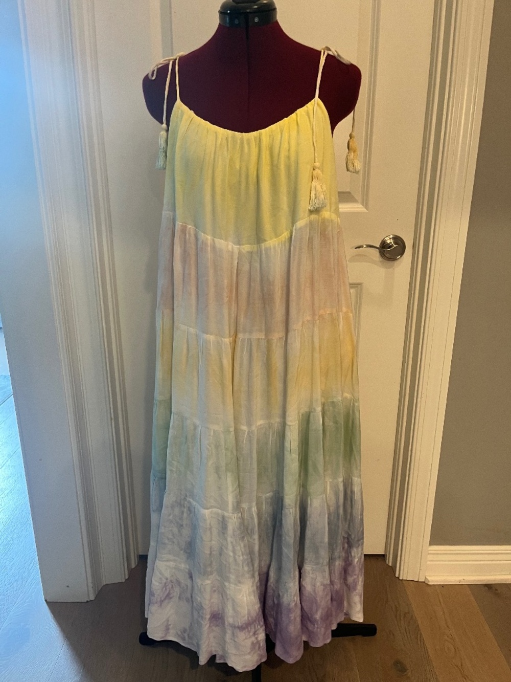 Storia rainbow tie dye dress